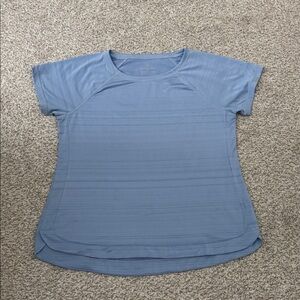 T By Talbots Short Sleeve Light Blue Slub Tee.